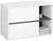 Image Комплект мебели для ванной Akord Vami с отверстиями White/Graphite Grey