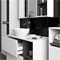 Image Комплект мебели для ванной Akord Vami с отверстиями White/Graphite Grey