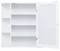 Image Шкаф с зеркалом Costway JV10446WH White