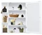 Image Шкаф с зеркалом Costway JV10446WH White