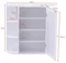 Image Шкаф с зеркалом Costway JV10446WH White