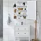 Image Шкаф с зеркалом Costway JV10446WH White