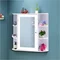 Image Шкаф с зеркалом Costway JV10446WH White