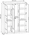 Image Шкаф Prime Furniture Eden 3 SZ3DE 156.4см Craft Oak Golden