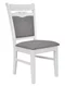 Image Комплект для кухни Evelin HV-27V White + 4 стула HV 3167 White/NV-10WP Grey