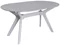 Image Set pentru bucătărie Evelin Raffles Oval White + 6 scaune Deepa R White/NV-10WP Grey