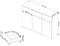 Image Тумба Akord K140 3D 3SZ, White