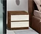 Image Noptieră Modern Komfi 48cm, Brandy Castello Oak/Craft Oak White