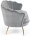 Image Canapea Halmar Amorinito XL, Gray/Gold