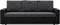Image Диван Magnifico Meble Luna 3 Lawa 17/Real 11, Dark Grey/Black