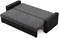 Image Диван Magnifico Meble Luna 3 Lawa 17/Real 11, Dark Grey/Black
