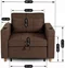 Image Кресло Mebel Elite Solor, Brown/Natural Oak