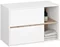 Image Комплект мебели для ванной Akord Vami с отверстиями, White/Sonoma Oak