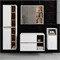 Image Комплект мебели для ванной Akord Vami с отверстиями, White/Sonoma Oak