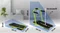 Image Bandă de alergat THUNDER IMPACT-LIME