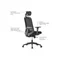 Image Scaun de birou Lumi  CH05-24, Black