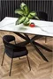 Image Стол для кухни HALMAR DIESEL White Marble/Black