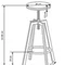 Image Scaun de bar Halmar Bar H64 Black