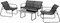 Image Комплект садовой мебели Jumi OM-319059 Anthracite/Black