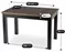 Image Стол раскладной Mebel Elite Skubi 120/160 (Walnut/Black)