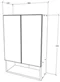 Image Dulap suspendat Haaus Zed 2D 72x48 cm (Grey Gloss/White)