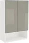 Image Dulap suspendat Haaus Zed 2D 72x48 cm (Grey Gloss/White)
