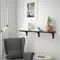 Image Полка Ikea Bergshult/Ramshult 120x30 (Черно-коричневый)