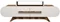 Image Тумба РТВ Mirage Meble Rose (White/Walnut)