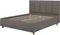 Image Кровать Confort Stenli Modern 160x200см Velluto 16 Grey/Walnut