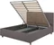Image Кровать Confort Stenli Modern 160x200см Velluto 16 Grey/Walnut