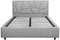 Image Кровать Confort Seul Modern 140x200см Velluto 02 Beige/Walnut