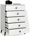 Image Comodă Akord Mobi 60см 5SZ White/Black