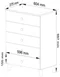 Image Comodă Akord Mobi 60см 5SZ White/Black