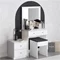 Image Туалетный столик Mirage Meble Nice White