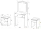 Image Туалетный столик Mirage Meble Nice White