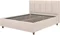 Image Кровать Confort Stenli Modern 160x200см Velluto 02 Beige/Walnut