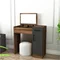 Image Туалетный столик Mirage Meble Inci Light Walnut/Anthracite