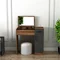 Image Туалетный столик Mirage Meble Inci Light Walnut/Anthracite