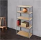Image Стеллаж Strategic 5 полок 180x90x35см Silver/Brown