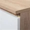 Image Письменный стол Akord B16 Left Sonoma Oak/White