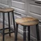 Image Set de scaune de bar Vasagle LBC32X, Rustic Brown/Black