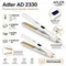 Image Выпрямитель для волос ADLER AD 2330 White