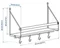 Image Вешалка Ikea Akerbruk 42x12x26см черный/натуральный