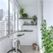 Image Полки Ikea Bergshult/Granhult 80x20cm Коричнево-чёрный/Никелированный