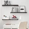Image Полки Ikea Bergshult/Granhult 80x20cm Коричнево-чёрный/Никелированный