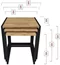 Image Set măsuțe de cafea Bofigo Metal Nesting Pine/Black