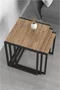 Image Set măsuțe de cafea Bofigo Metal Nesting Pine/Black