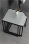 Image Set măsuțe de cafea Bofigo Metal Nesting White/Black