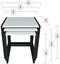 Image Set măsuțe de cafea Bofigo Metal Nesting White/Black