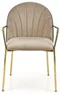 Image Стул для кухни Halmar K500, Beige/Black/Gold
